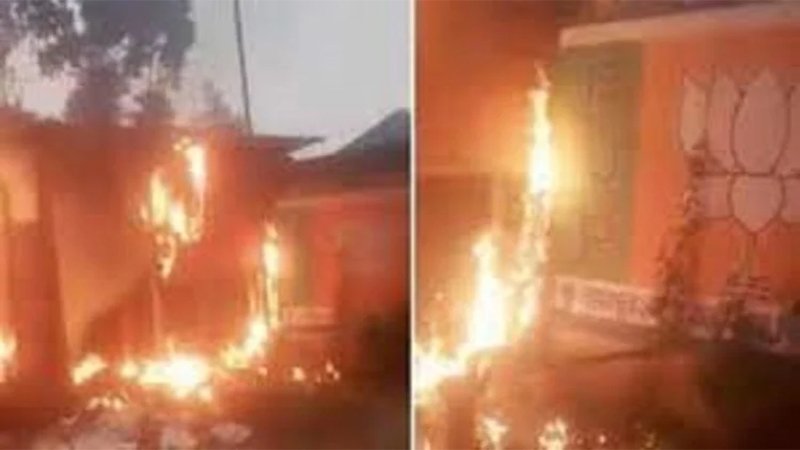 fire in bjp office