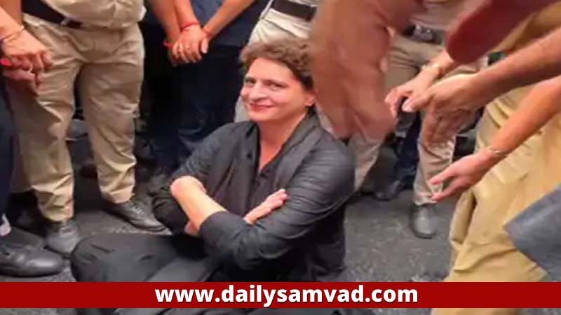Congress Protest: राहुल और प्रियंका गांधी समेत पंजाब के कई दिग्गज नेता गिरफ्तार, जाने वजह 2 Priyanka Gandhi