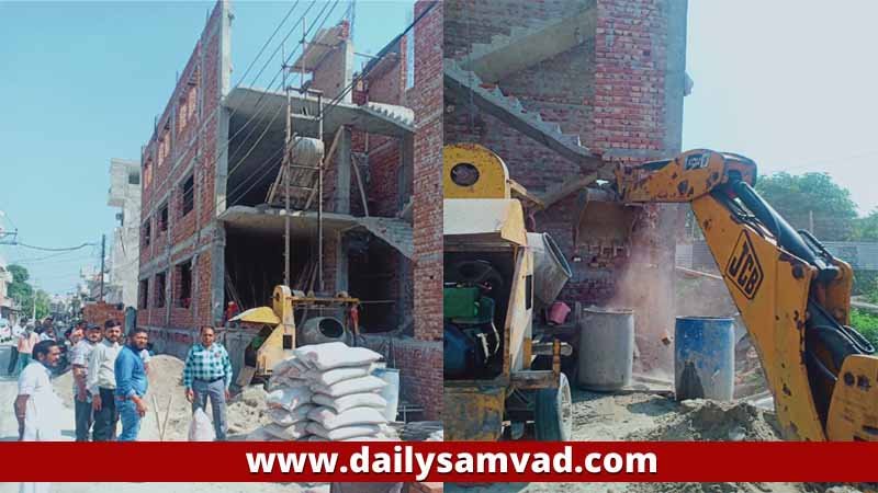 Ladowali Road Illegal Building 1