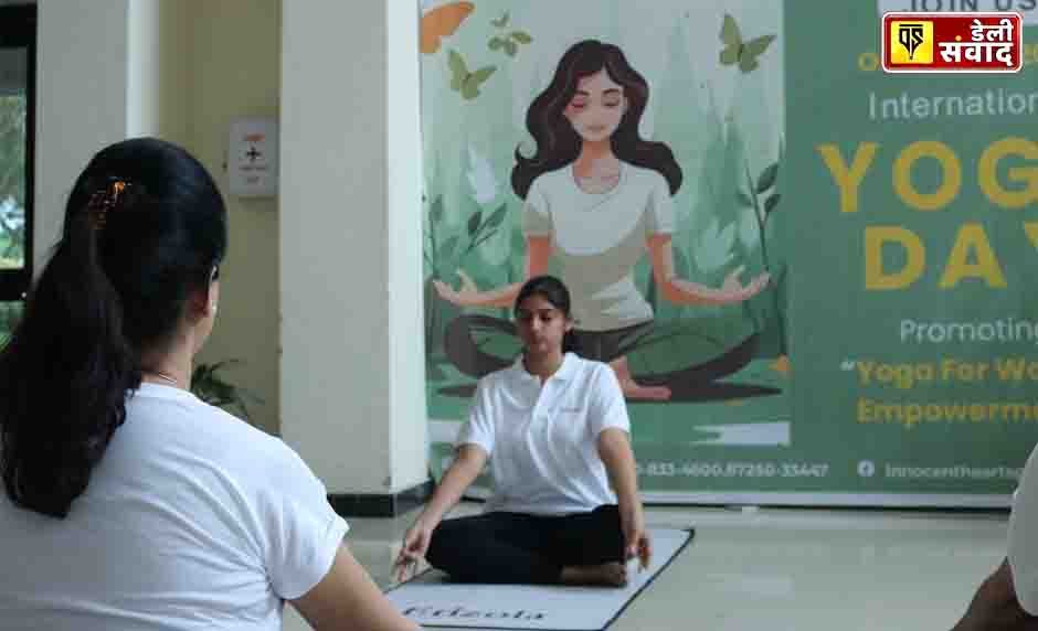 Innocent Hearts Group celebrates International Yoga Day with the theme 'Yoga for Self and Society'