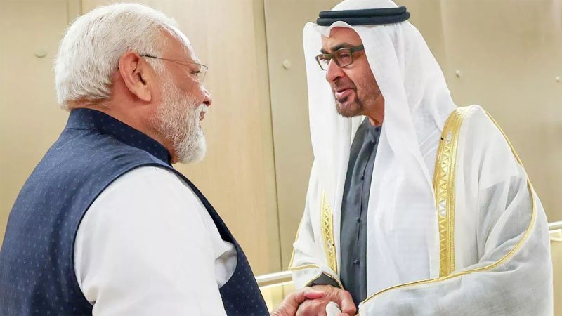 PM Narendra Modi and Mohamed Bin Zayed Al Nahyan