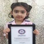 Student Charvie Kapoor of St. Soldier Group created World Record