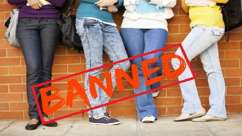 jeans and tshirt banned