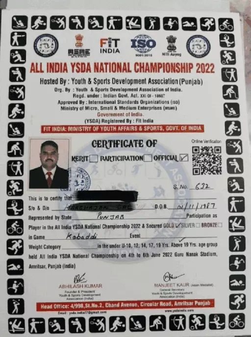 Police Arrest Fake Sports Certificate Accused