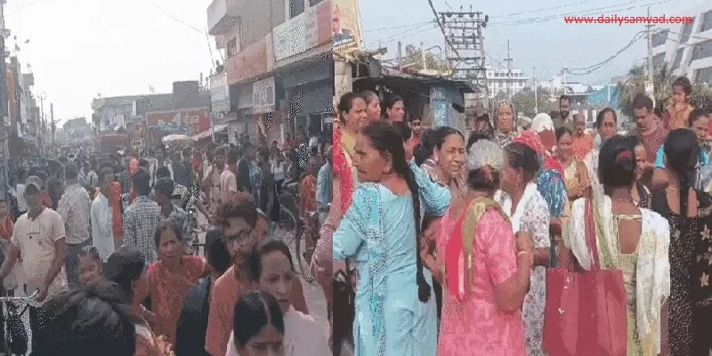 People blocked the Kapurthala-Jalandhar main road.