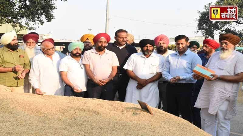 DC Himanshu Aggarwal started the purchase of paddy in the new grain market, Jalandhar