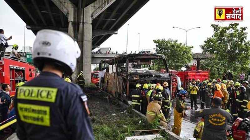  School bus catches fire outside Bangkok, over 20 feared dead 